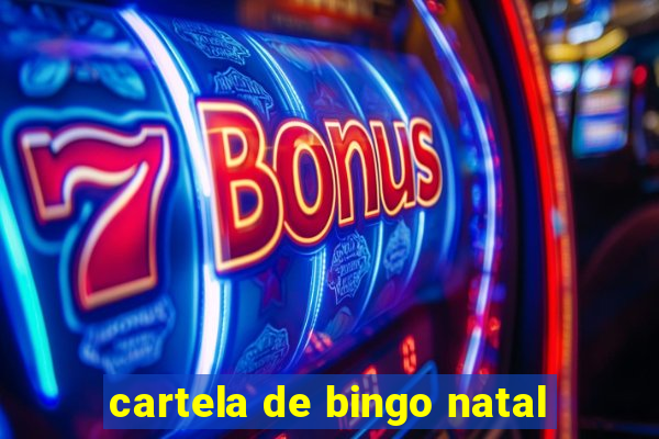 cartela de bingo natal